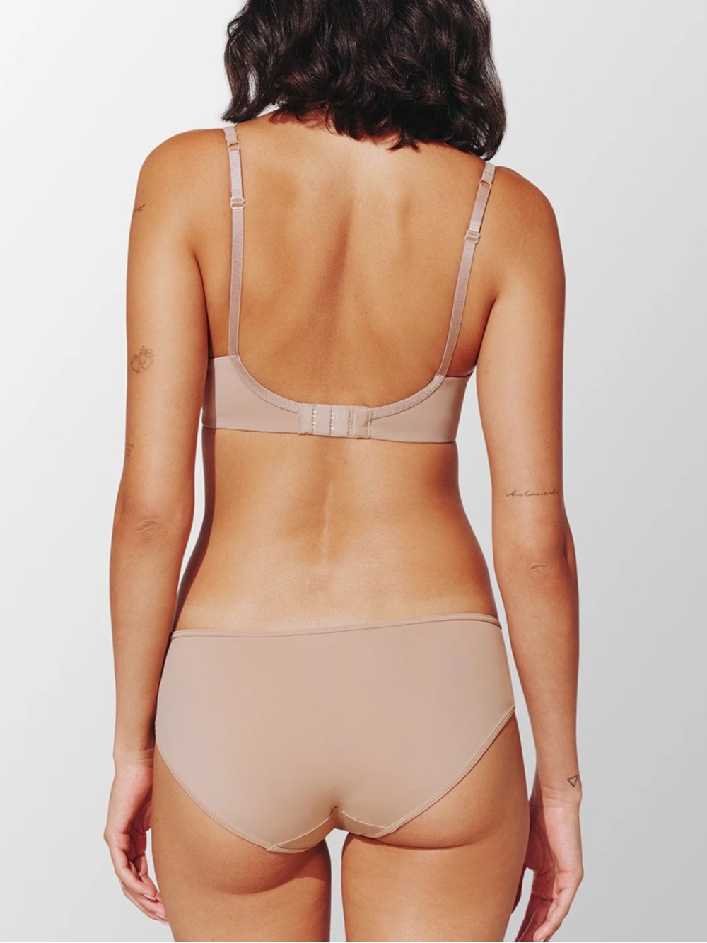 Thirdlove 24/7® Classic Uplift Plunge Bra Size 32B Taupe Beige Mesh Underwire - Picture 4 of 14